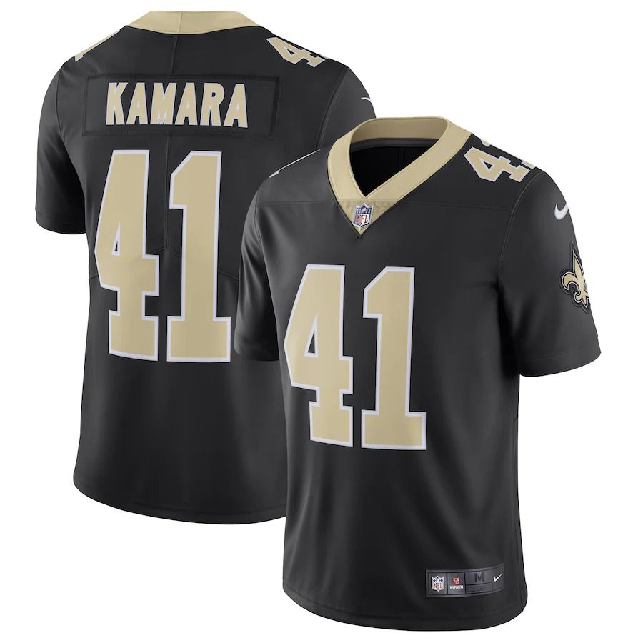 Men New Orleans Saints #41 Alvin Kamara Nike Black Vapor Untouchable Limited NFL Jersey